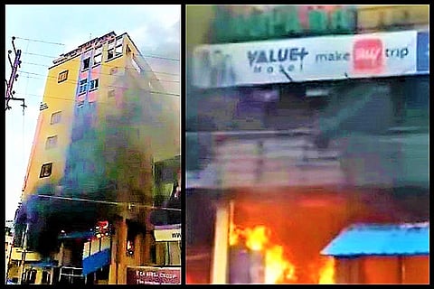 Fire breaks out at Hyderabad lodge, 15 people rescued