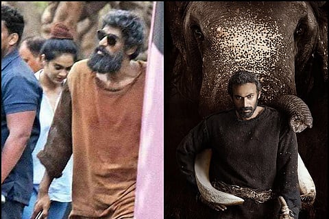 Pictures of Rana’s unkempt look from 'Haathi Mere Saathi' leaked online