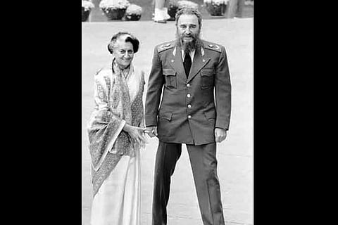 When Castro gave a bear hug to a surprised Indira Gandhi