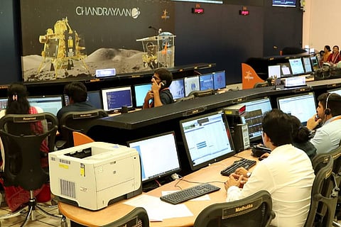 Chandrayaan-3 being watched at ISRO 