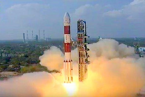ISRO hits a record century: Launches PSLV C-37 with astounding 104 satellites