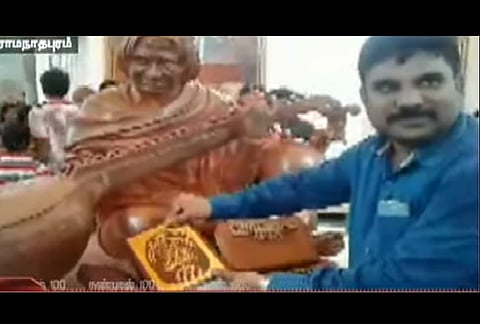  Bhagwad Gita next to Kalam statue raises furore, grandnephew places Quran and Bible in response
