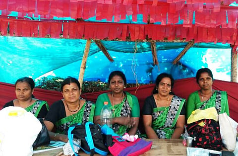  6 firebrand women protest Thrissur Kalyan Sarees unit closure, management claims recession