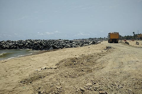 TN government is building structures that are destroying Kovalam beach