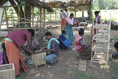 Tribal craftsmen in MM Hills turn a harmful forest weed into handcrafted furniture