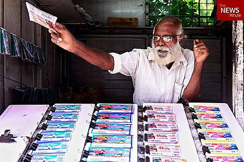 A lottery seller