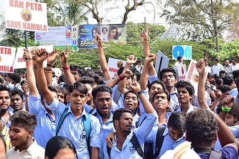 Kambala call gathers steam: Students hit the streets in Mangaluru, demand lifting of ban