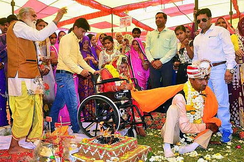 104 differently-abled couples get married in mass wedding ceremony in Ujjain, set record 