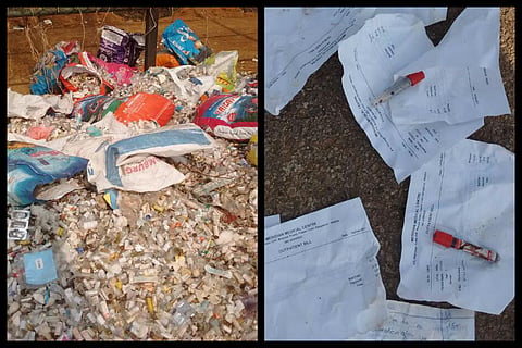 Dangerous, infectious biomedical waste dumped near Alahalli lake in Bengaluru