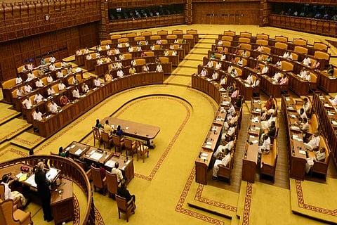 An aerial view of the Kerala state Assembly 