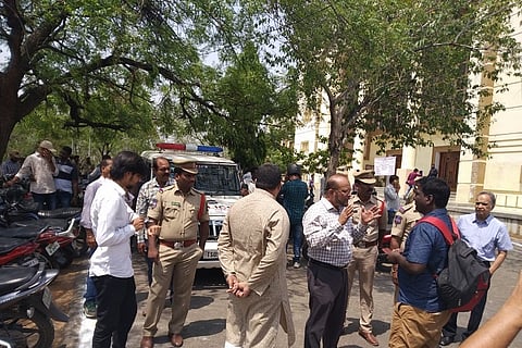 Row over renaming Osmania Uni library in Hyderabad, activists protest
