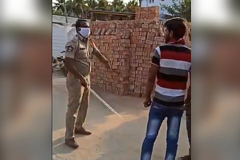 AP cop suspended after video shows excess force against man in home quarantine