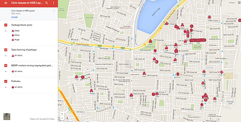 Potholes, garbage marked on map: Bengaluru citizens decide to help clueless officials