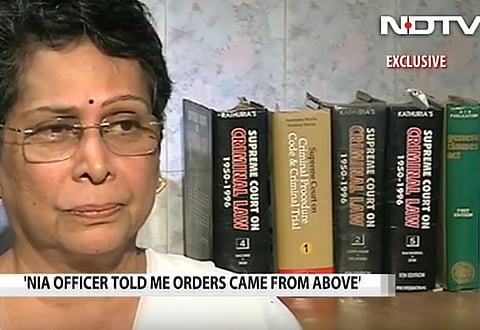 Rohini Salian discloses name of NIA officer who told her to "go soft" on accused in Malegaon blast case