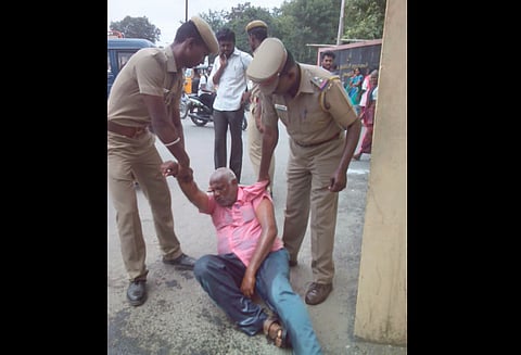 From MGR to Amma, this man is always ready to harm himself for his leaders