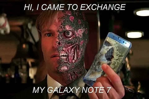 Bomb suit for a Samsung Galaxy Note 7? Internet explodes over the phone