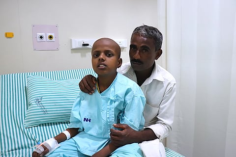 This farmer may lose his son to cancer without urgent treatment, your donation will help them