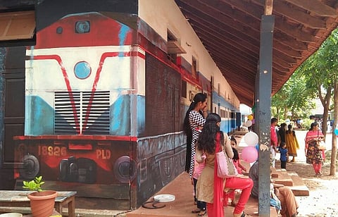 In pictures: This Kerala govt school welcomed students back with bright colours and a 'Learning Express'