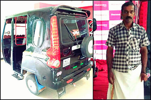 A photo of his jazzed-up auto caught Anand Mahindra's eye, and this Kerala man got a minivan in return
