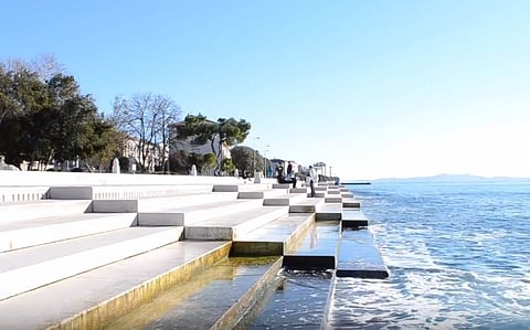 Stairway to musical heaven: Steps by the ocean-front in Croatia produce awesome melodies