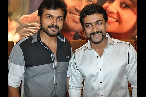  I stand a few steps away in awe: Actor Suriya to brother Karthi on 'Kaashmora'