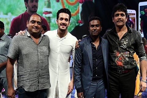 Akhil Akkineni springs surprise at ‘Hello’ audio launch, croons song