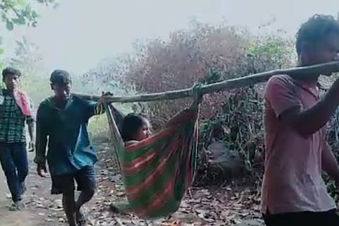 makeshift stretcher