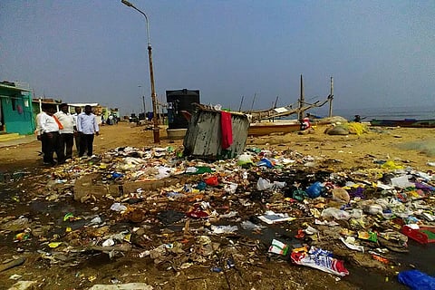 Garbage piles up in Chennai’s Urur Olcott Kuppam, while upscale Besant Nagar wears a clean face