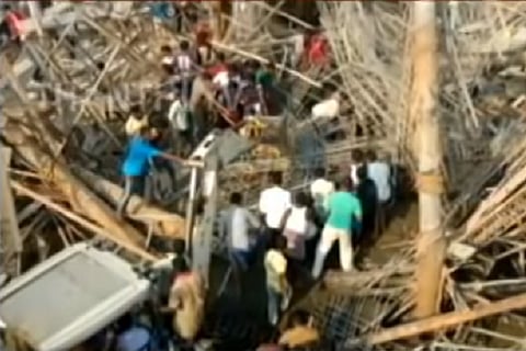 One killed and 12 injured after under-construction school collapses in Vellore