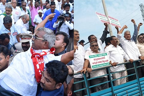 visakha steel plant privatisation protest 