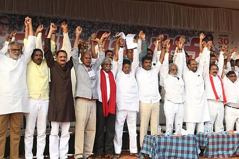 Leaders at the meeting 