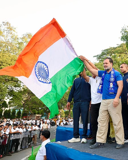 Rahul Gandhi flags off 'Run for Ambedkar, Run for Constitution ...