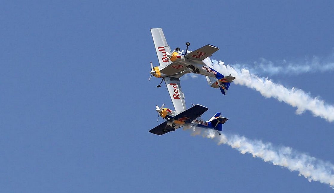 A file photo of the Flying Bulls at Yelahanka Air Force Station, Bengaluru gearing up for Aero India 2015.