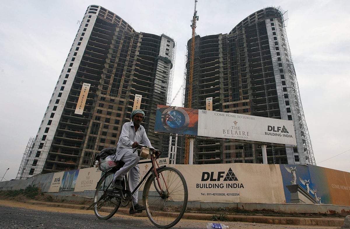DLF construction site in Gurgaon. 