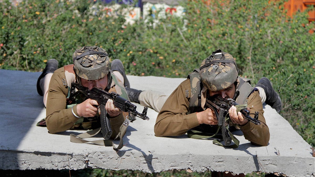 Representational image of an encounter in Kashmir. 