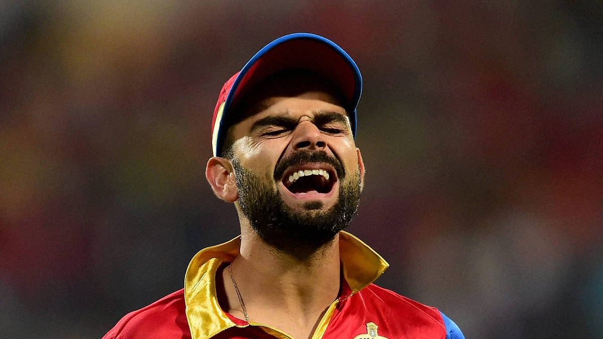 Virat Kohli shows us how we feel about fake tickets. (Photo: BCCI/PTI)