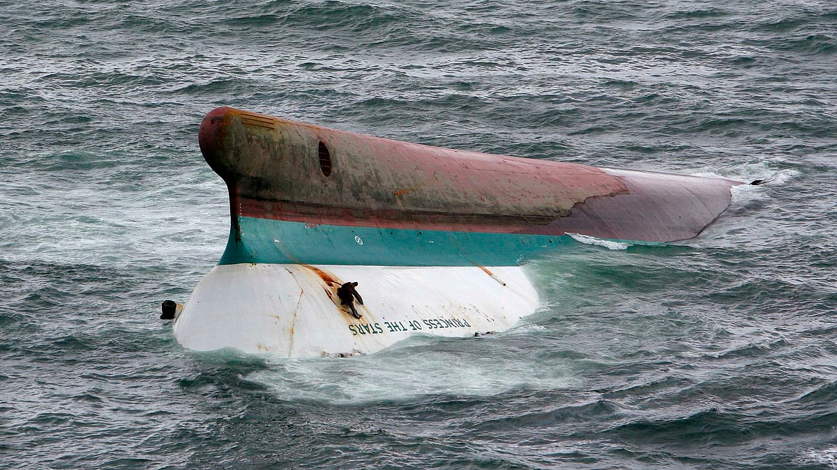 An abandoned Pakistani fishing boat found earlier on the Indo-Pak border. (Photo: Reuters)