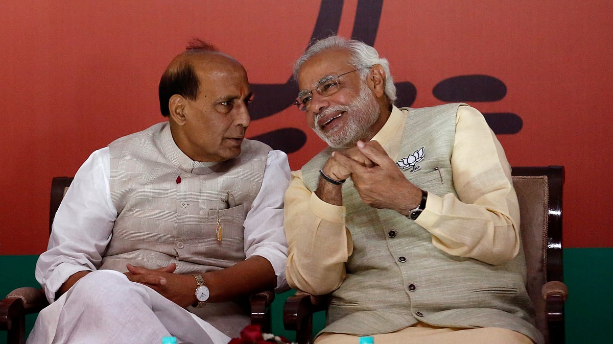 File photo of Home Minister Rajnath Singh with Prime Minister Narendra Modi.