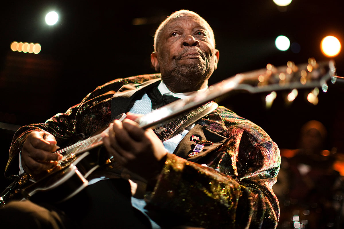 BB King performs at 45th Montreux Jazz Festival, July 2, 2011. 