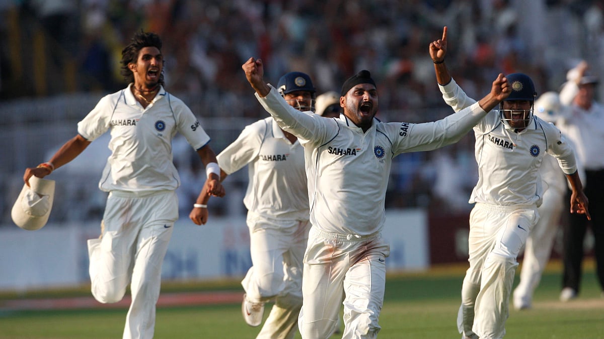 File picture of Harbhajan Singh celebrating a wicket with his Team India mates mates after a victory over South Africa in February 18, 2010. (Pictures: Reuters)