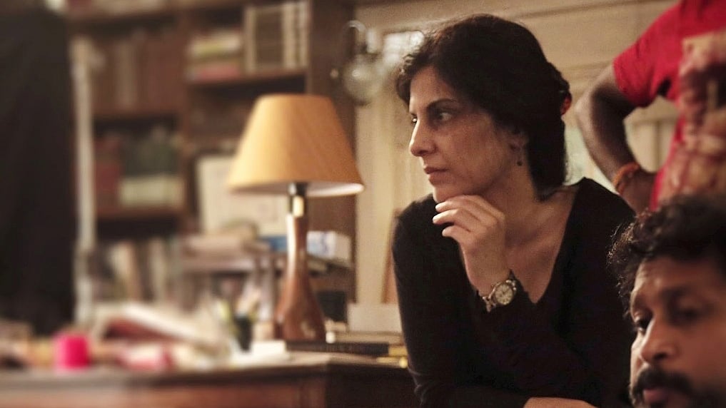 Juhi Chaturvedi on the sets of <i>Piku</i>