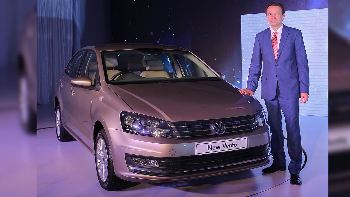 Michael Mayer, Director, Volkswagen Passenger Cars India, at the launch of the New Vento in New Delhi. (Photo: Volkswagen)