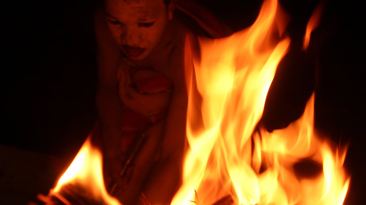 A boy prepares fire for an initiation ceremony in the
Eastern Cape, South Africa. (Photo: Reuters)