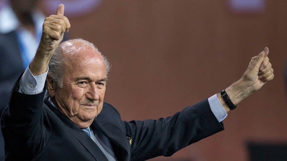 Sepp Blatter after being re-elected as President of FIFA amid corruption scandal. (Photo: AP)