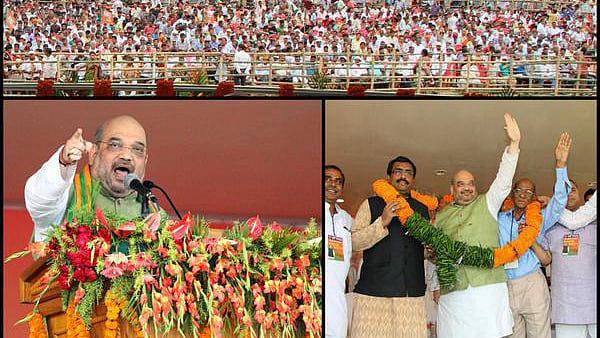 Amit Shah wrote: “We want 2 convert the ‘Look East policy’ into an ‘Act East policy’ for the real dvlpment of ‘Beautiful N-East Region’ “ in April when he visited the region. (Photo: Twitter/@AmitShahOffice)