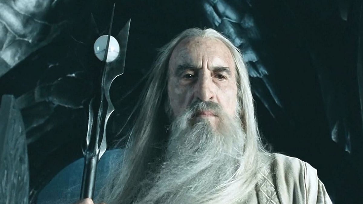British actor Christopher Lee, who played the character of Saruman in <i>The Lord of the Rings </i>trilogy and <i>The Hobbit</i> trilogy