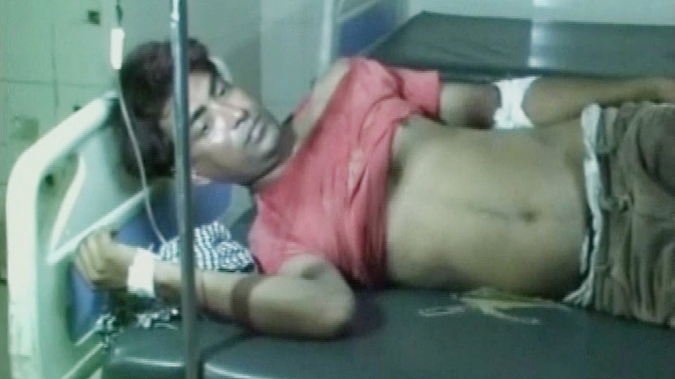 Haider Khan, the TV journalist who was thrashed. (Photo: ANI screengrab)