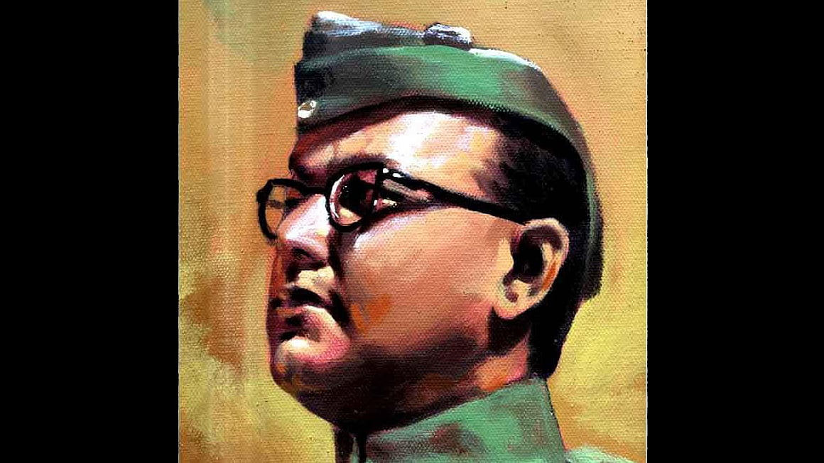 An oil painting of Netaji Subhash Chandra Bose. (Photo: Facebook page dedicated to Netaji)
