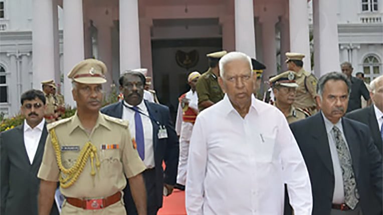 Karnataka Governor Vajubhai Vala. (Courtesy: <a href="http://rajbhavan.kar.nic.in/governor_photogallery/index1.htm">Raj Bhavan Karnataka Website</a>) 