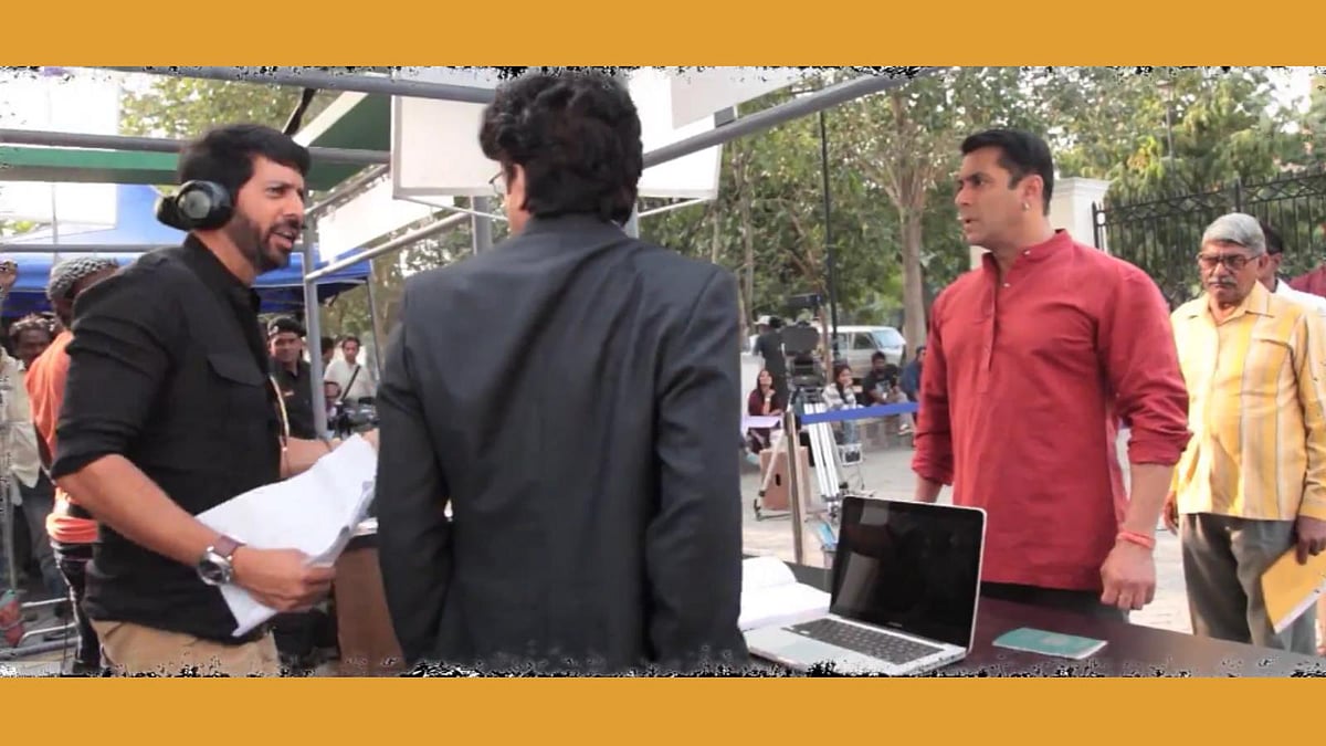 Salman Khan during&nbsp;the making of <i>Bajrangi Bhaijaan</i>
